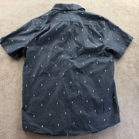 Volcom Mens Shirt Medium Modern Fit Short-Sleeve Button-Up Casual Classic Gray - Picture 11 of 11